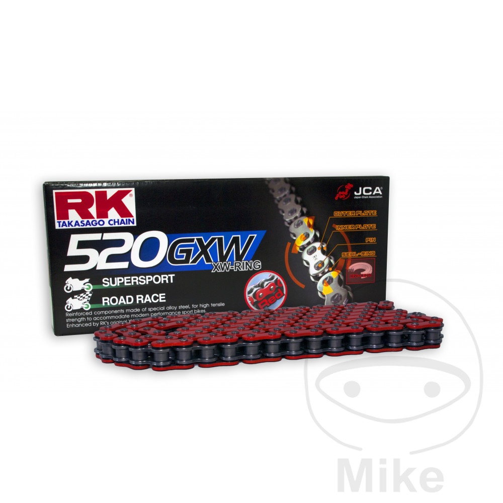 Nietschloss RK 520 Motorrad XW-Ring Kette 520GXW 120 Glieder Offen