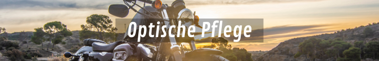 Optische Pflege: Metall-, Chrom- und Kunststoffoberflächen des Motorrads reaktivieren